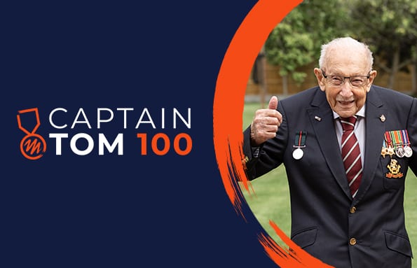 Captain Tom 100 Logo